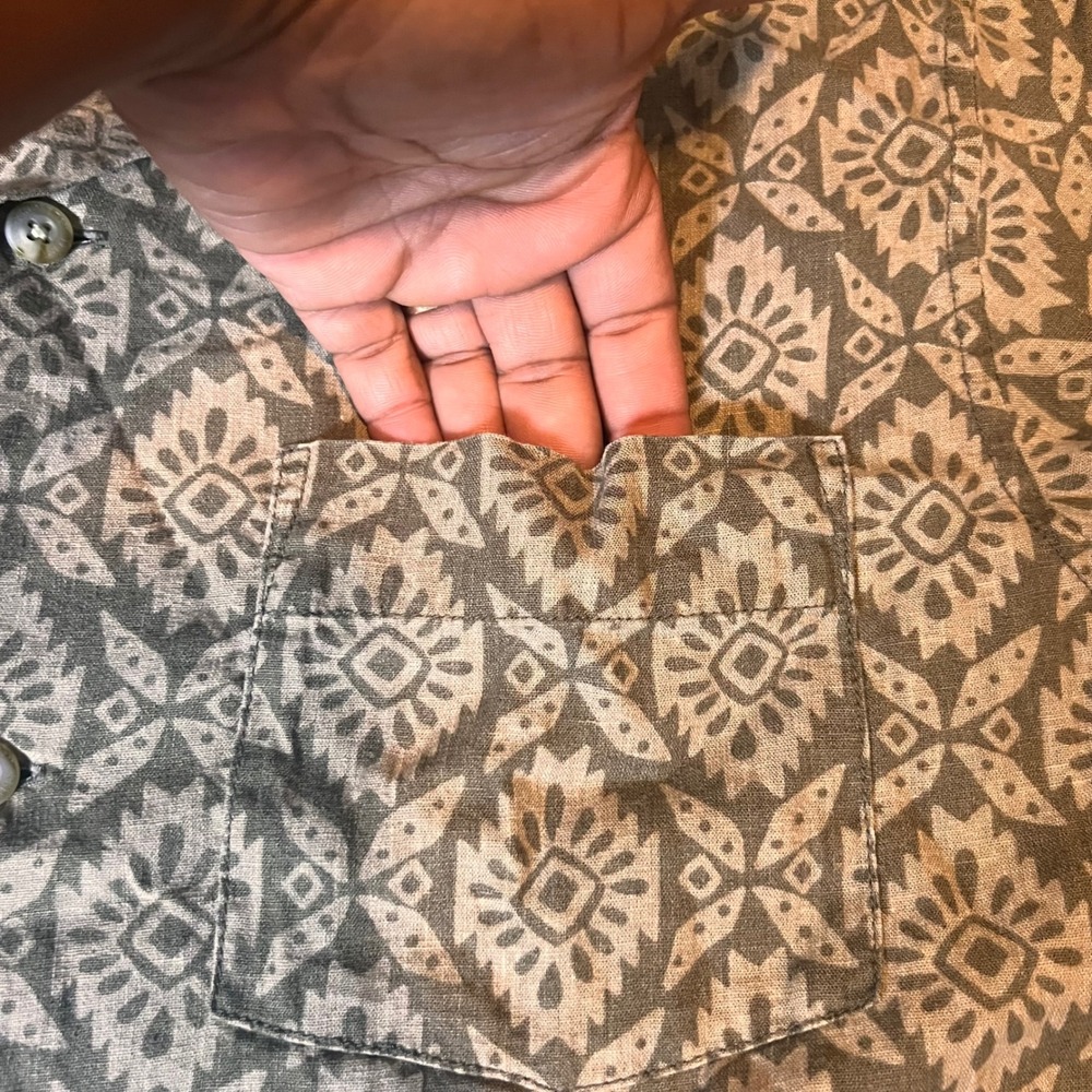 Pendleton Button Up Shirt Patterned Short Sleeve … - image 5